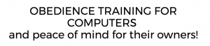 Obedience Training For Computers